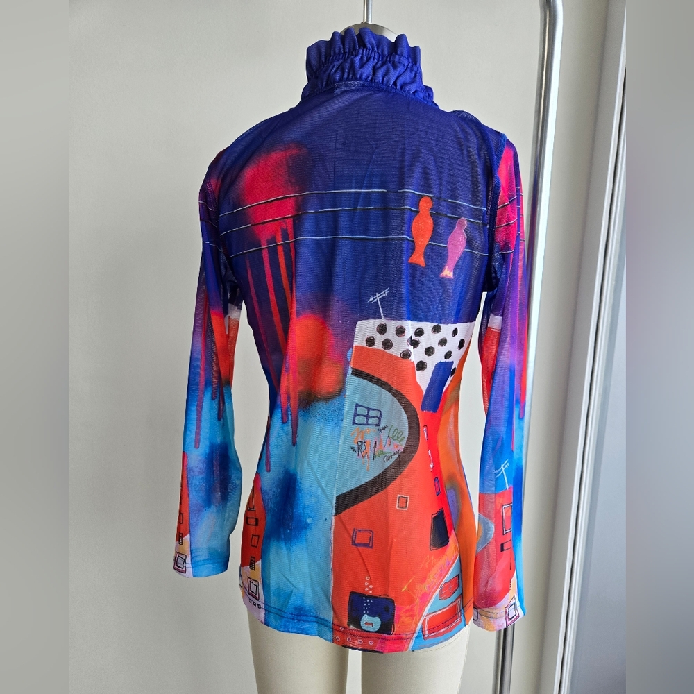 Simply Art by Dolcezza Zip Up Sheer Jacket - NWOT - Picture 5 of 6